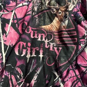 Pink and Black Country Girl Hoodie